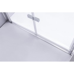 DRZWI PRYSZNICOWE SH01D CHROM 110 CM 6 MM