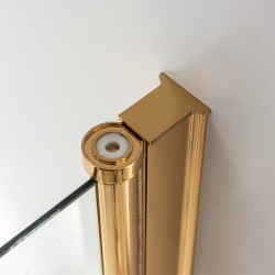DRZWI PRYSZNICOWE SH01D ZŁOTE 110 CM 6 MM