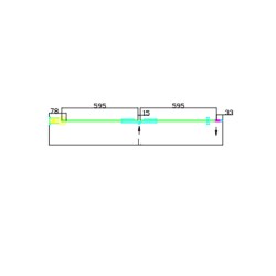 DRZWI PRYSZNICOWE SH01F CZARNE 130 CM 6 MM