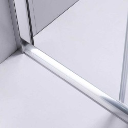 DRZWI PRYSZNICOWE SH02E CHROM 120 CM 6 MM