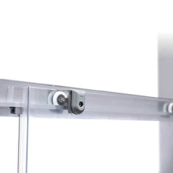DRZWI PRYSZNICOWE SH02E CHROM 120 CM 6 MM
