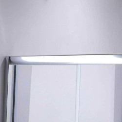 DRZWI PRYSZNICOWE SH02E CHROM 120 CM 6 MM