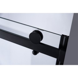 DRZWI PRYSZNICOWE SH03B CZARNE 95-100 CM 8 MM