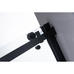DRZWI PRYSZNICOWE SH03B CZARNE 95-100 CM 8 MM