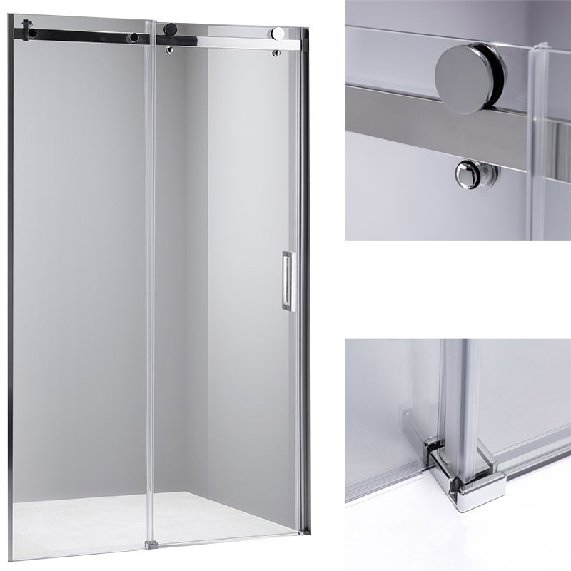 DRZWI PRYSZNICOWE SH03D CHROM 115-120 CM 8 MM DRZWI PRYSZNICOWE SH03D CHROM 115-120 CM 8 MM
