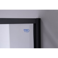DRZWI PRYSZNICOWE SH08C CZARNE 100 CM 6 MM