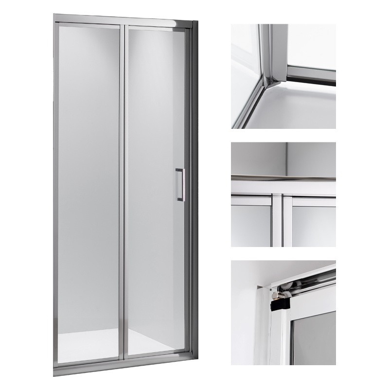 DRZWI PRYSZNICOWE SH09C CHROM 100 CM 6 MM DRZWI PRYSZNICOWE SH09C CHROM 100 CM 6 MM
