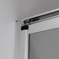DRZWI PRYSZNICOWE SH09D CHROM 110 CM 6 MM