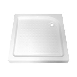 DRZWI PRYSZNICOWE Z BRODZIKIEM SH03B/SXL03C CZARNE/BIAŁY 95-100/100x80 CM 8 MM