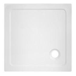DRZWI PRYSZNICOWE Z BRODZIKIEM SH03D/ST06C CZARNE/BIAŁY 115-120/120x100 CM 8 MM