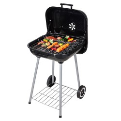 GRILL OGRODOWY WĘGLOWY Z POKRYWĄ VL05 CZARNY