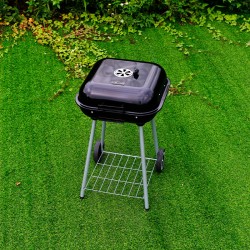 GRILL OGRODOWY WĘGLOWY Z POKRYWĄ VL05 CZARNY