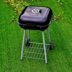 GRILL OGRODOWY WĘGLOWY Z POKRYWĄ VL05 CZARNY