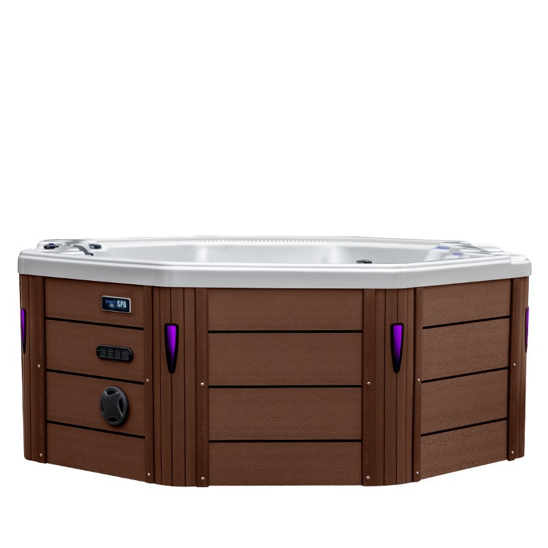 JACCUZI OGRODOWE WANNA SPA107 BIAŁA PERŁA OBUDOWA KAWA 220x220 CM JACCUZI OGRODOWE WANNA SPA107 BIAŁA PERŁA OBUDOWA KAWA 220x220 CM