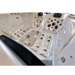 JACUZZI OGRODOWE WANNA SPA102 BIAŁA PERŁA OBUDOWA KAWA 210x160 CM