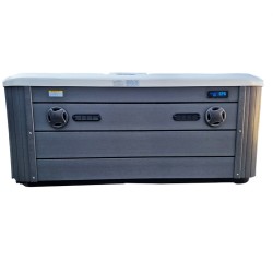 JACUZZI OGRODOWE WANNA SPA102 BIAŁA PERŁA OBUDOWA SZARA 210x160 CM