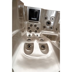 JACUZZI OGRODOWE WANNA SPA102 CAPPUCCINO OBUDOWA KAWA 210x160 CM