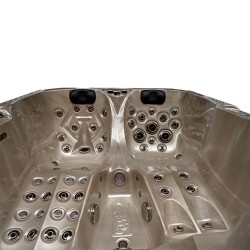 JACUZZI OGRODOWE WANNA SPA102 CAPPUCCINO OBUDOWA KAWA 210x160 CM