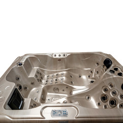 JACUZZI OGRODOWE WANNA SPA102 CAPPUCCINO OBUDOWA SZARA 210x160 CM