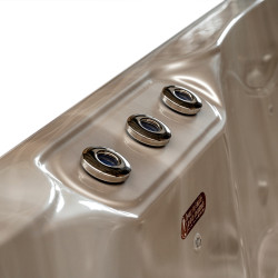 JACUZZI OGRODOWE WANNA SPA102 CAPPUCCINO OBUDOWA SZARA 210x160 CM