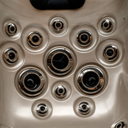 JACUZZI OGRODOWE WANNA SPA102 CAPPUCCINO OBUDOWA SZARA 210x160 CM