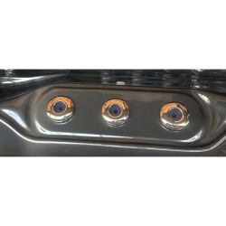 JACUZZI OGRODOWE WANNA SPA102 CZARNA FALA OCEANU OBUDOWA ANTRACYT 210x160 CM