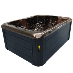 JACUZZI OGRODOWE WANNA SPA102 MAGMA GOLD OBUDOWA ANTRACYT 210x160 CM