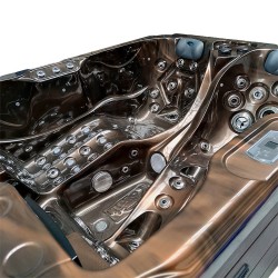 JACUZZI OGRODOWE WANNA SPA102 MAGMA GOLD OBUDOWA ANTRACYT 210x160 CM