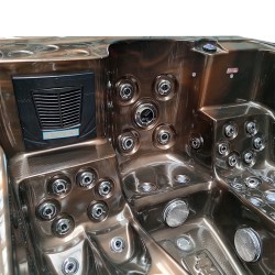 JACUZZI OGRODOWE WANNA SPA102 MAGMA GOLD OBUDOWA ANTRACYT 210x160 CM
