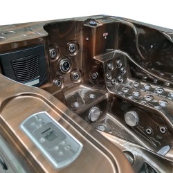 JACUZZI OGRODOWE WANNA SPA102 MAGMA GOLD OBUDOWA ANTRACYT 210x160 CM