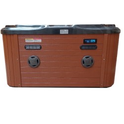 JACUZZI OGRODOWE WANNA SPA203 CZARNA FLLA OCEANU OBUDOWA BRĄZOWA 200x160 CM