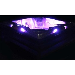 JACUZZI OGRODOWE WANNA SPA205T CZARNA FALA OBUDOWA ANTRACYT 230x230 CM