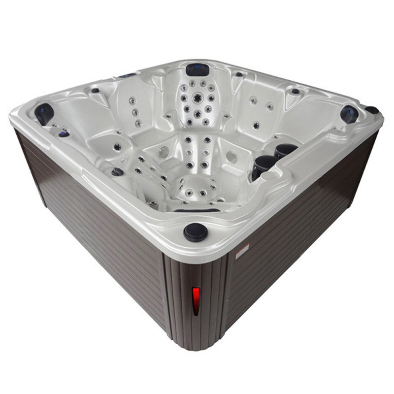 JACUZZI OGRODOWE WANNA SPA206 BIAŁA PERŁA OBUDOWA KAWA 230x230 CM JACUZZI OGRODOWE WANNA SPA206 BIAŁA PERŁA OBUDOWA KAWA 230x230 CM