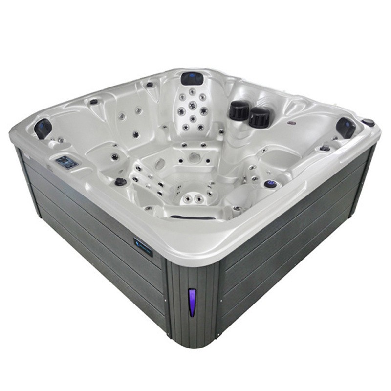 JACUZZI OGRODOWE WANNA SPA206 BIAŁA PERŁA OBUDOWA SZARA 230x230 CM JACUZZI OGRODOWE WANNA SPA206 BIAŁA PERŁA OBUDOWA SZARA 230x230 CM
