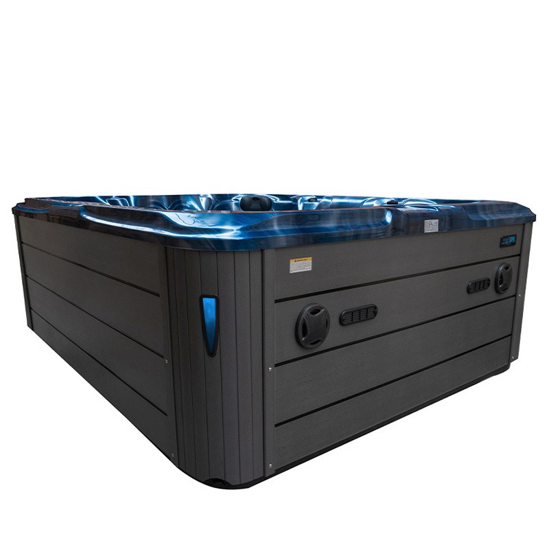 JACUZZI OGRODOWE WANNA SPA206 NIEBIESKA FALA OBUDOWA SZARA 230x230 CM JACUZZI OGRODOWE WANNA SPA206 NIEBIESKA FALA OBUDOWA SZARA 230x230 CM