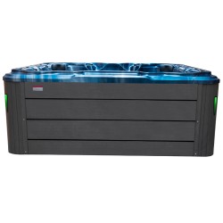 JACUZZI OGRODOWE WANNA SPA206 NIEBIESKA FALA OBUDOWA SZARA 230x230 CM