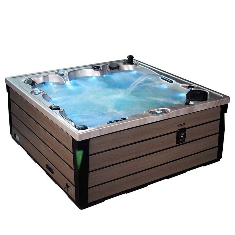 JACUZZI OGRODOWE WANNA SPA340 CAPPUCCINO OBUDOWA NATURALNA DESKA 220x220 CM JACUZZI OGRODOWE WANNA SPA340 CAPPUCCINO OBUDOWA NATURALNA DESKA 220x220 CM
