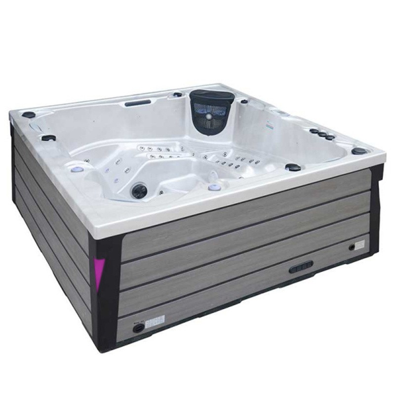 JACUZZI OGRODOWE WANNA SPA340ECO CAPPUCCINO OBUDOWA SZARA DESKA 220x220 CM JACUZZI OGRODOWE WANNA SPA340ECO CAPPUCCINO OBUDOWA SZARA DESKA 220x220 CM