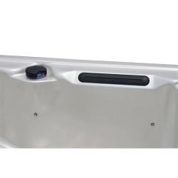 JACUZZI OGRODOWE WANNA SPA341 BIAŁA PERŁA OBUDOWA SZARA DESKA 220x156 CM
