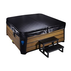 JACUZZI OGRODOWE WANNA SPA343 BIAŁA PERŁA OBUDOWA NATURAL 223x223 CM