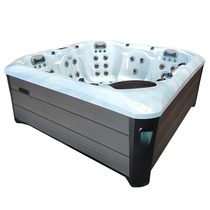 JACUZZI OGRODOWE WANNA SPA343 JASNA FALA OCEANU OBUDOWA CIEMNOSZARA 223x223 CM JACUZZI OGRODOWE WANNA SPA343 JASNA FALA OCEANU OBUDOWA CIEMNOSZARA 223x223 CM