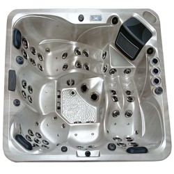 JACUZZI OGRODOWE WANNA SPA345 CAPPUCCINO OBUDOWA SZARA 220x220 CM