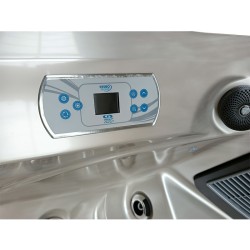 JACUZZI OGRODOWE WANNA SPA345 CAPPUCCINO OBUDOWA SZARA 220x220 CM