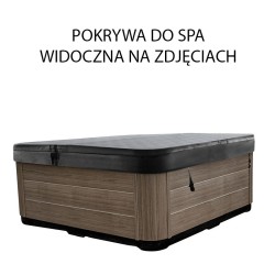 JACUZZI OGRODOWE WANNA SPA347 BIAŁY MARMUR 230x230 CM