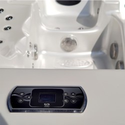 JACUZZI OGRODOWE WANNA SPA403 BIAŁA PERŁA OBUDOWA KAWA 230x230 CM