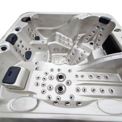 JACUZZI OGRODOWE WANNA SPA403 CAPPUCCINO OBUDOWA SZARA 230x230 CM