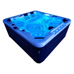 JACUZZI OGRODOWE WANNA SPA403 CAPPUCCINO OBUDOWA SZARA 230x230 CM