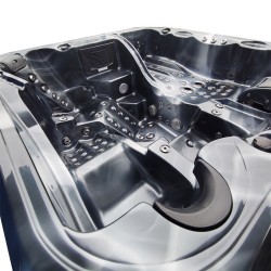 JACUZZI OGRODOWE WANNA SPA403 CZARNA FALA OCEANU OBUDOWA CZARNA 230x230 CM