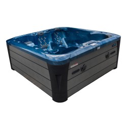 JACUZZI OGRODOWE WANNA SPA403 NIEBIESKA FALA OCEANU OBUDOWA SZARA 230x230 CM