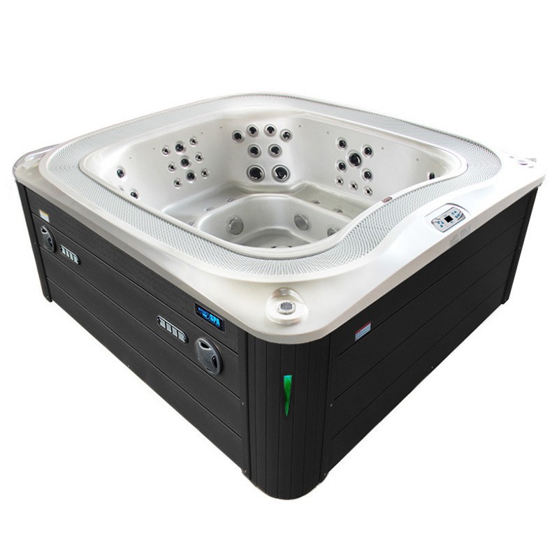 JACUZZI OGRODOWE WANNA SPA406 BIAŁA PERŁA OBUDOWA ANTRACYT 250x230 CM JACUZZI OGRODOWE WANNA SPA406 BIAŁA PERŁA OBUDOWA ANTRACYT 250x230 CM